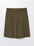 LC Waikiki Comfortable Fit Plain Linen Look Women's Shorts